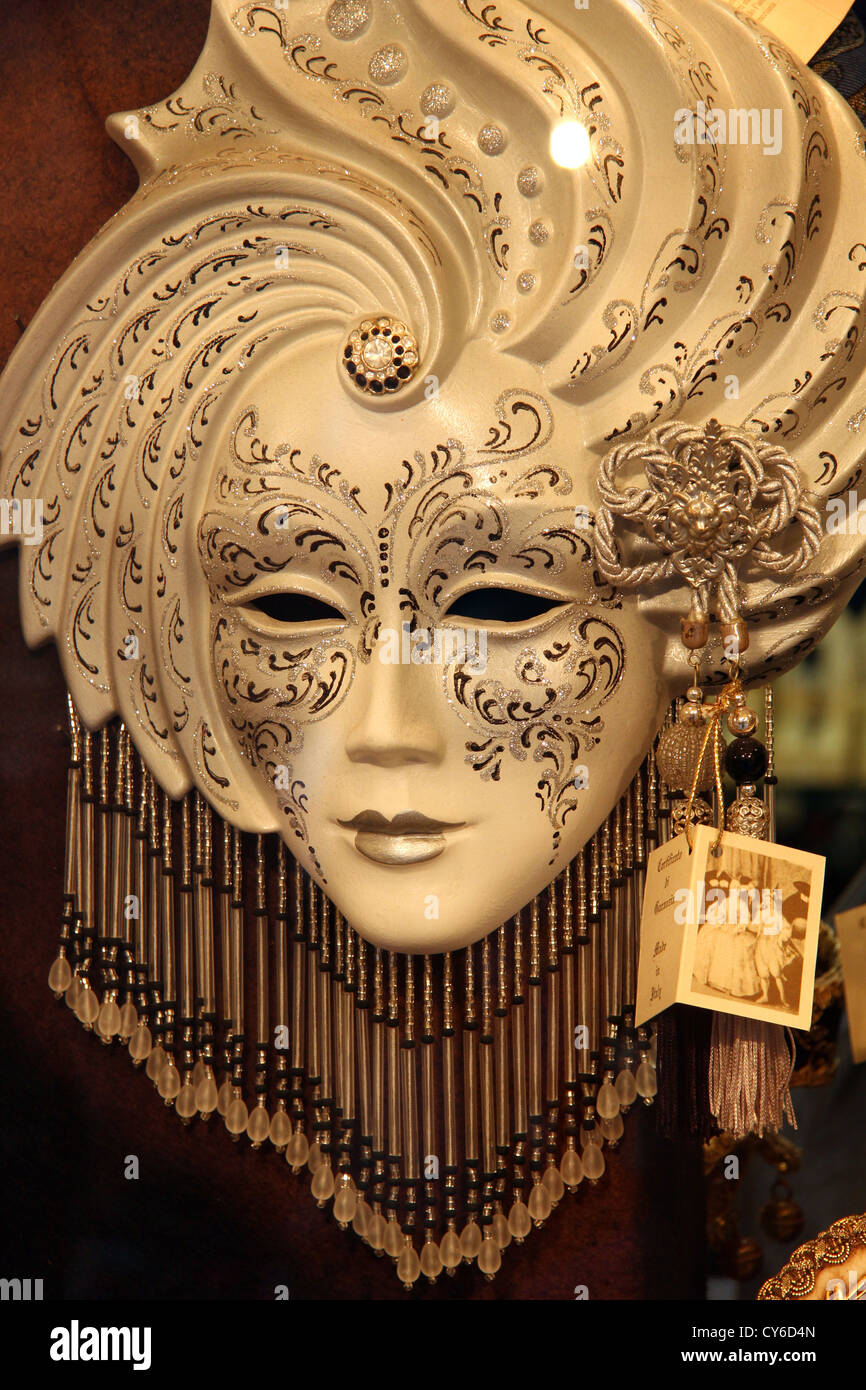 Un beau masque de Venise. Banque D'Images