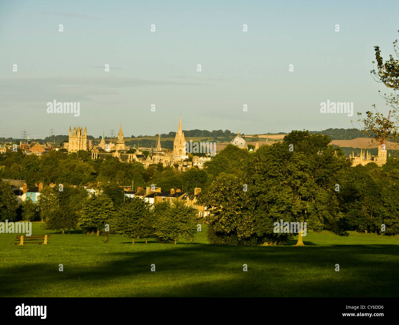 Panorama de l'université d'Oxford et skyline de South Park au lever de l'Oxfordshire England Europe Banque D'Images