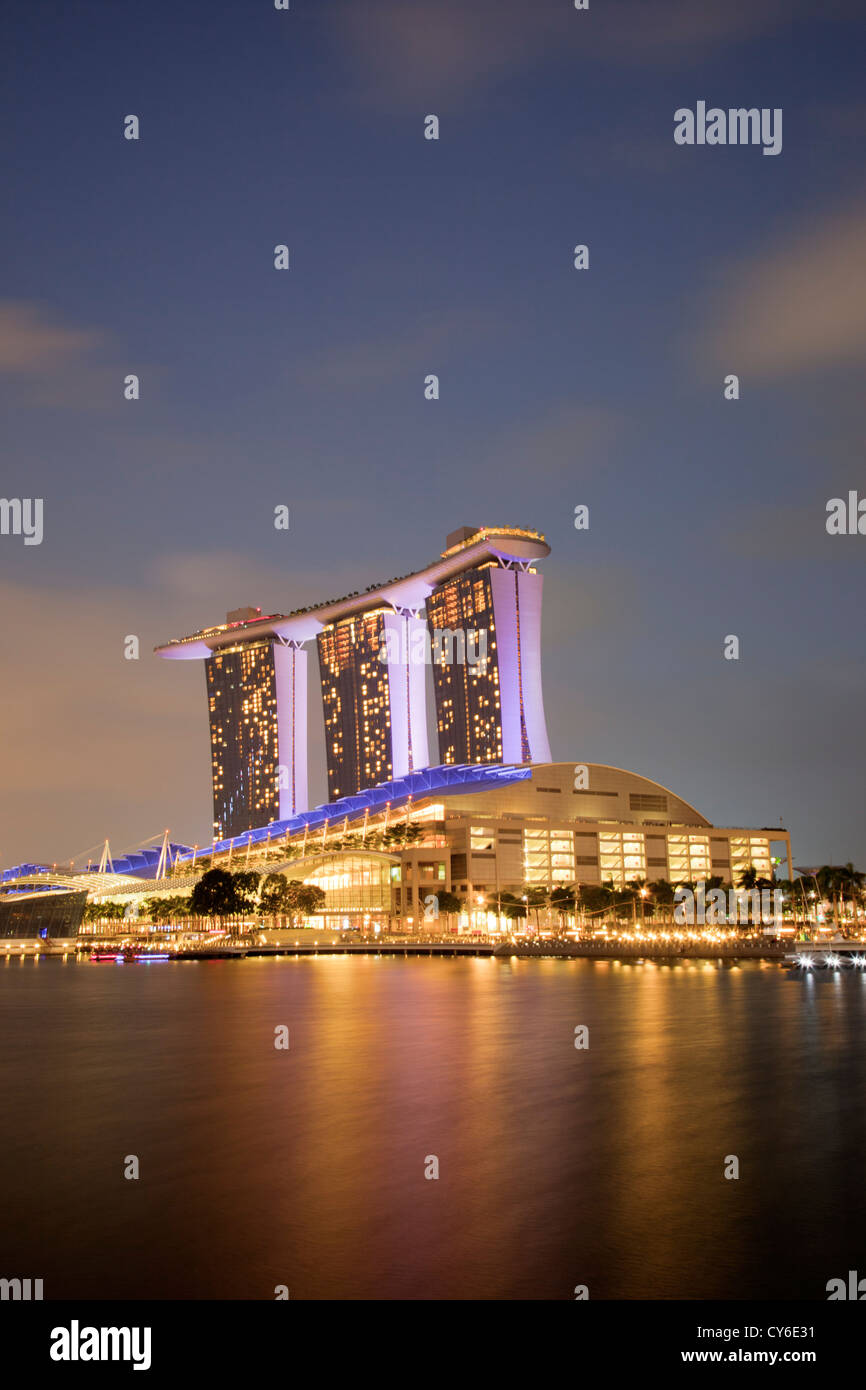 Hôtel Marina Bay Sands à Singapour Banque D'Images