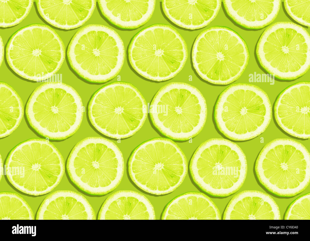 Seamless background des tranches de citron frais Banque D'Images