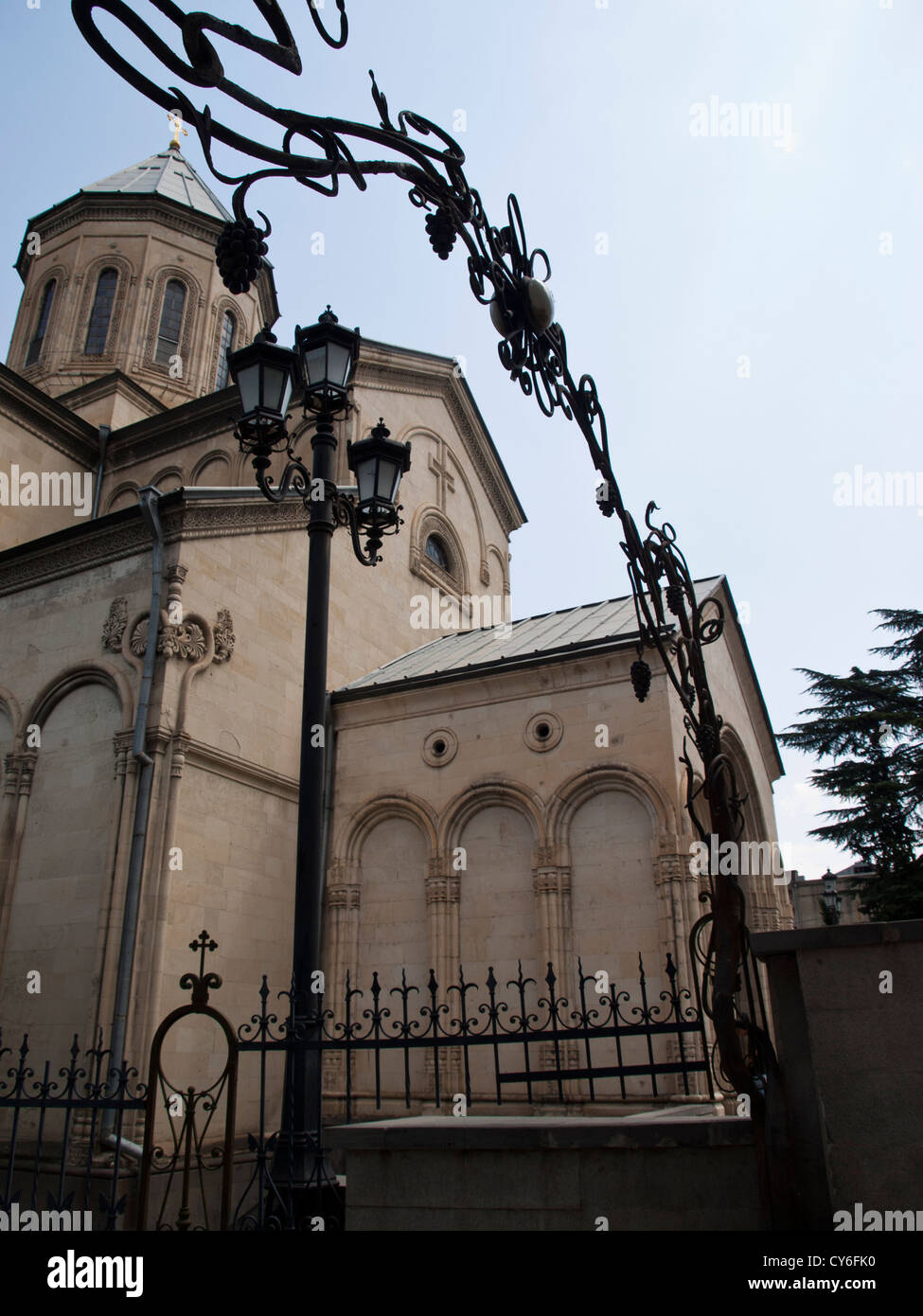 Qashveti dans l'église orthodoxe de Géorgie, l'Avenue Rustaveli Tbilisi Banque D'Images