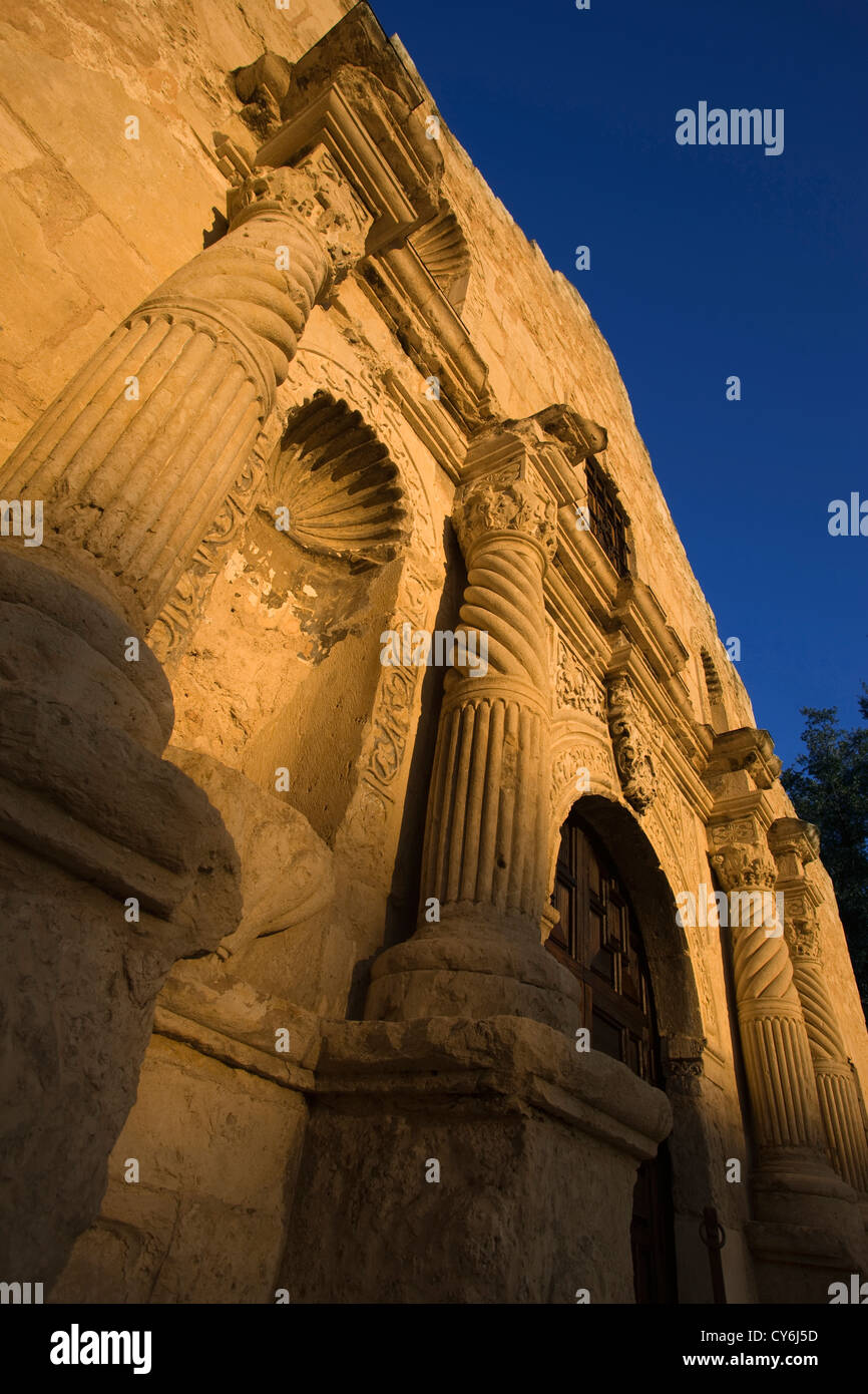 ALAMO MISSION SAN ANTONIO DE VALERO ALAMO PLAZA CENTRE-VILLE DE SAN ANTONIO, TEXAS USA Banque D'Images