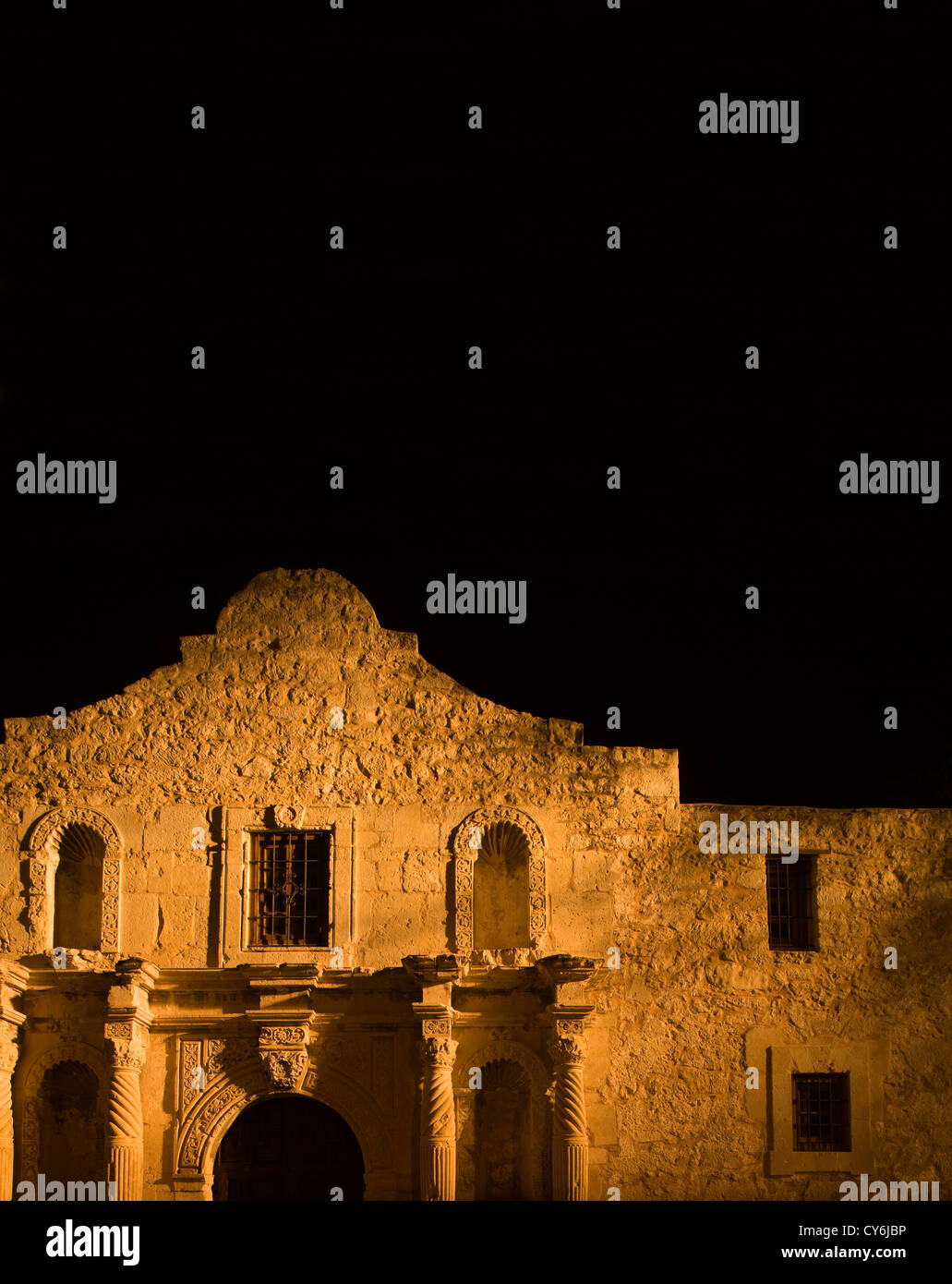 ALAMO MISSION SAN ANTONIO DE VALERO ALAMO PLAZA CENTRE-VILLE DE SAN ANTONIO, TEXAS USA Banque D'Images