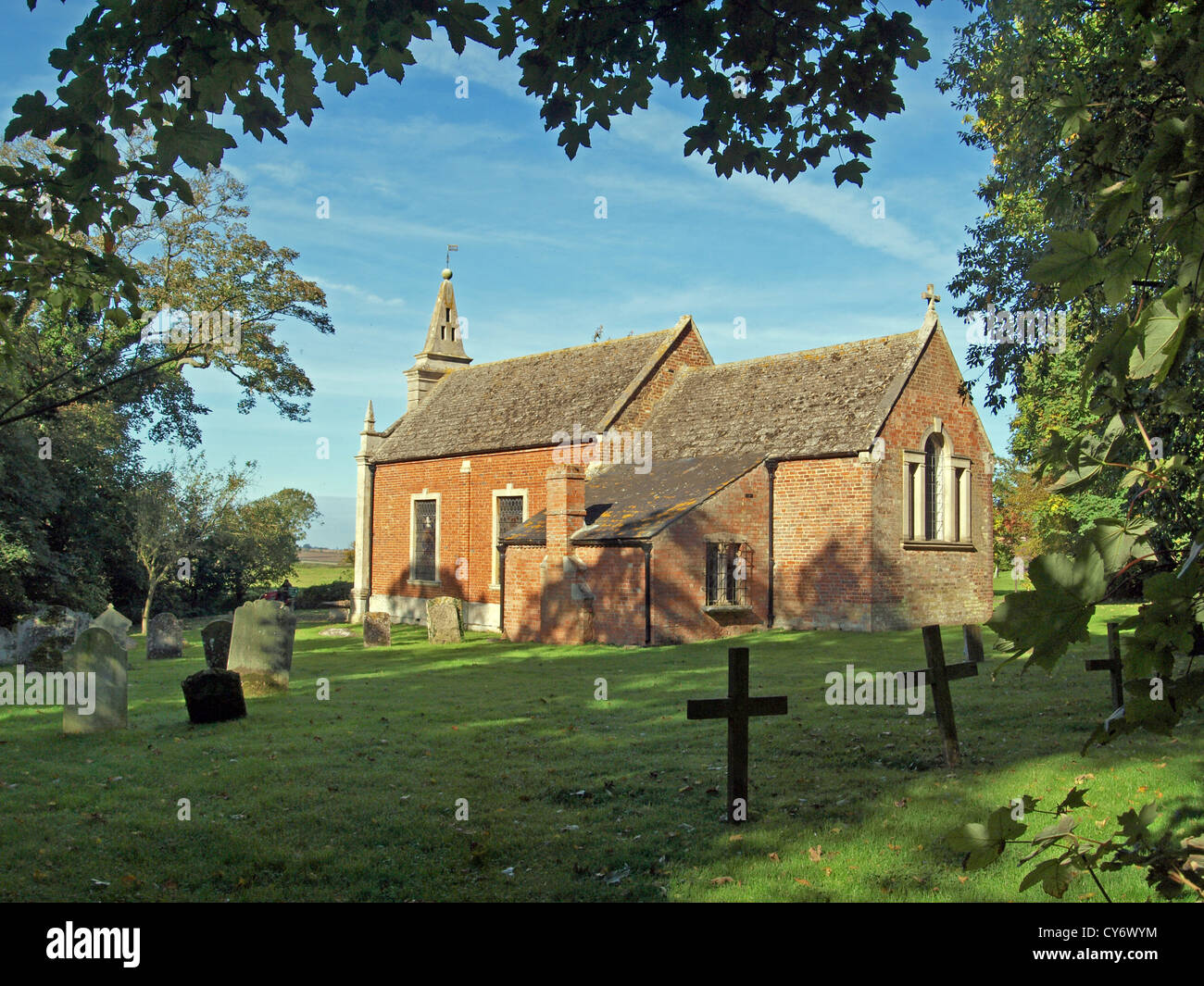À l'église Little Gidding. Huntingdon, Cambridge en Angleterre. Banque D'Images
