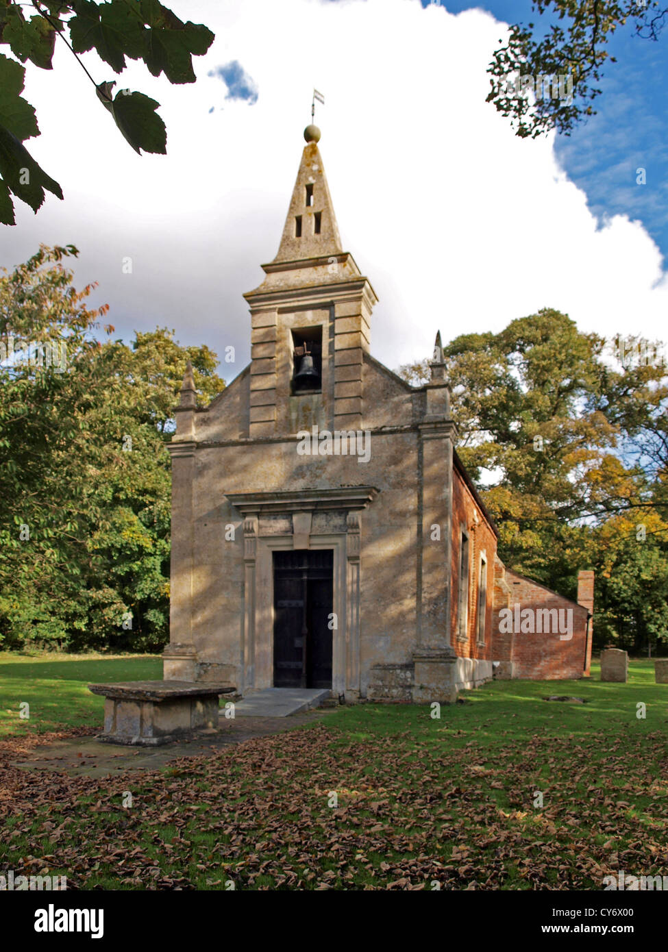 À l'église Little Gidding. Huntingdon, Cambridge en Angleterre. Banque D'Images