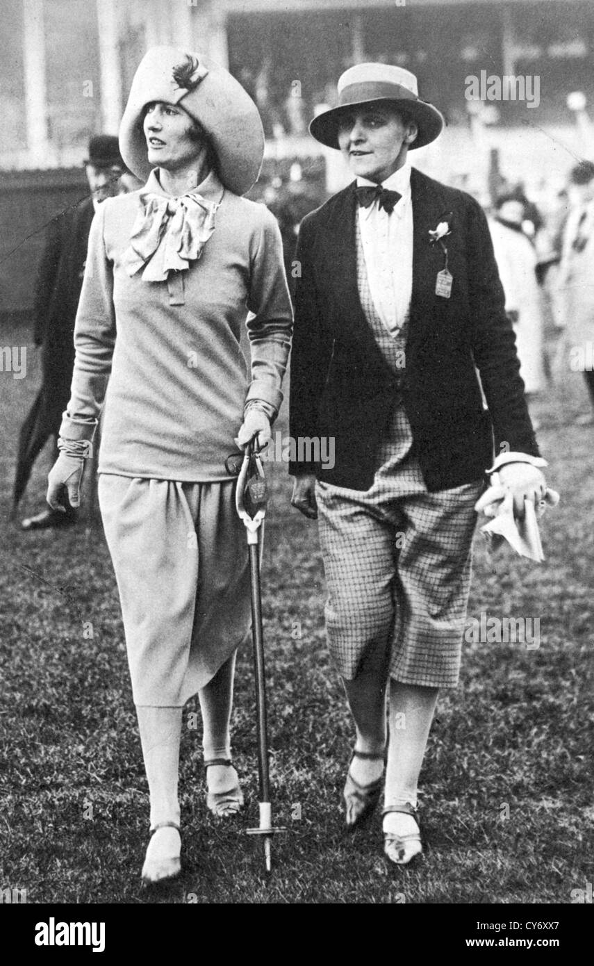 La mode des femmes à l'hippodrome de Chester en 1926 Banque D'Images