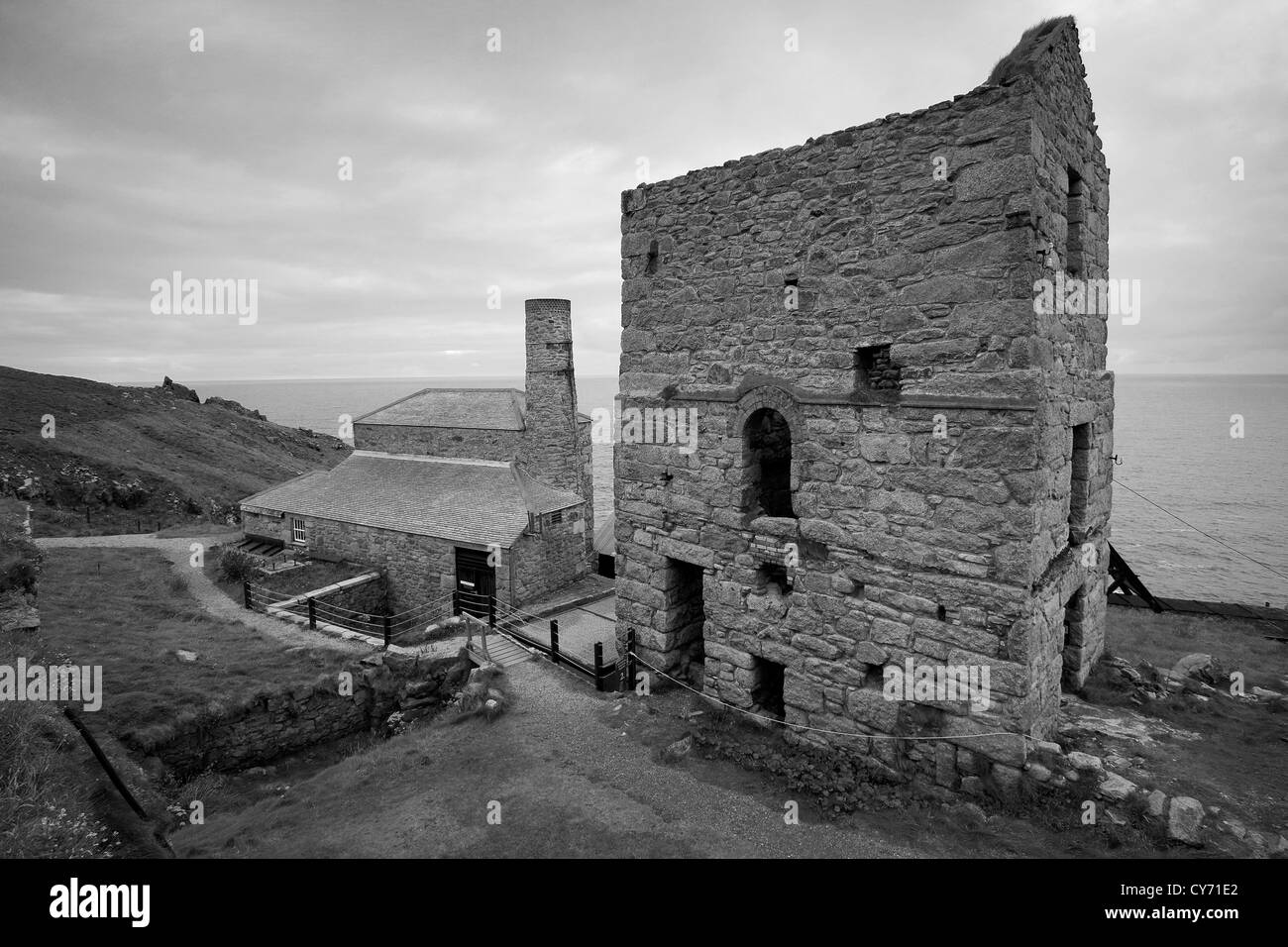 Faisceau moteur, Levant désaffecté Pendeen, village du comté de Cornwall, England, UK Banque D'Images