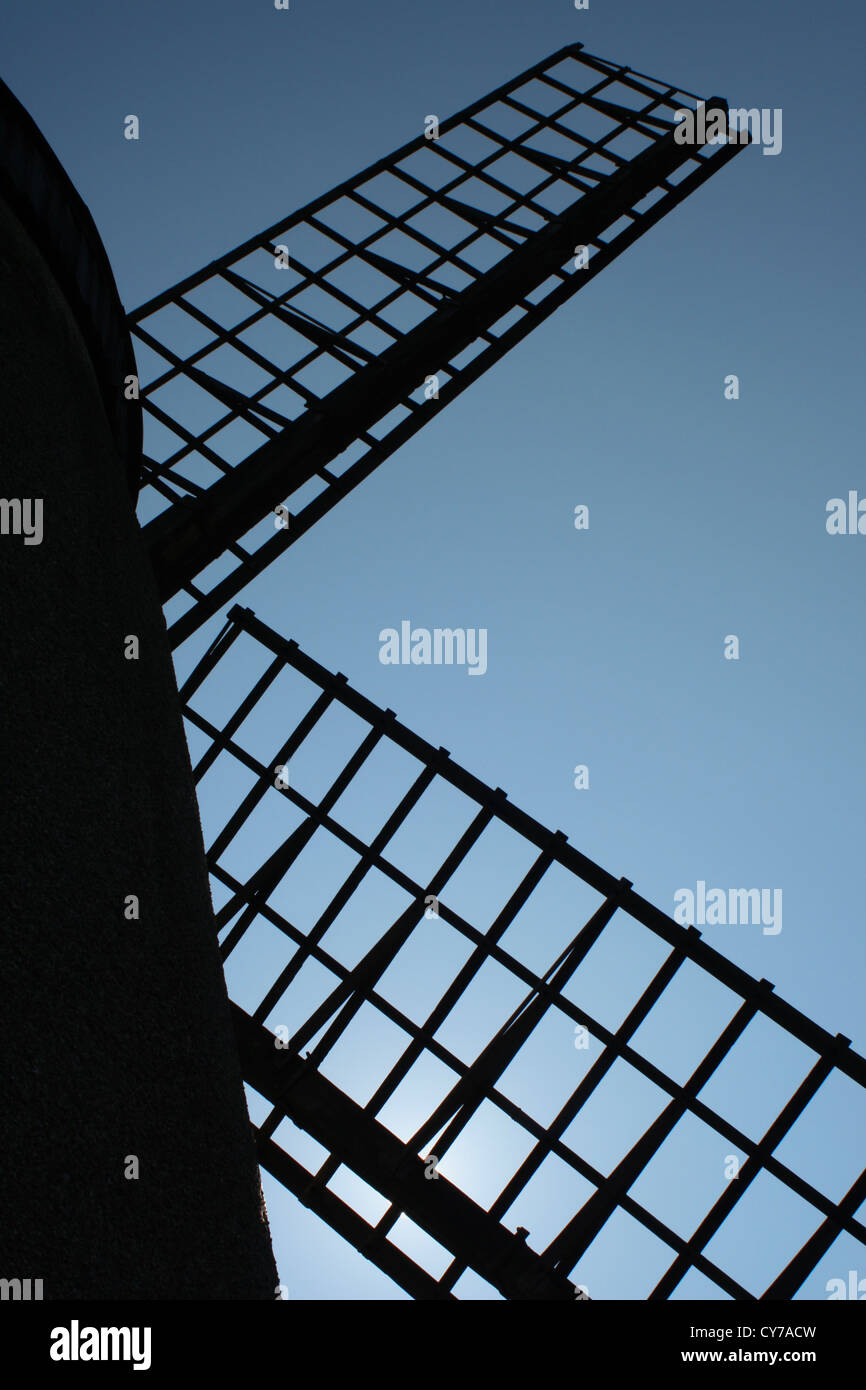 Bidston Windmill sur la Péninsule de Wirral Banque D'Images