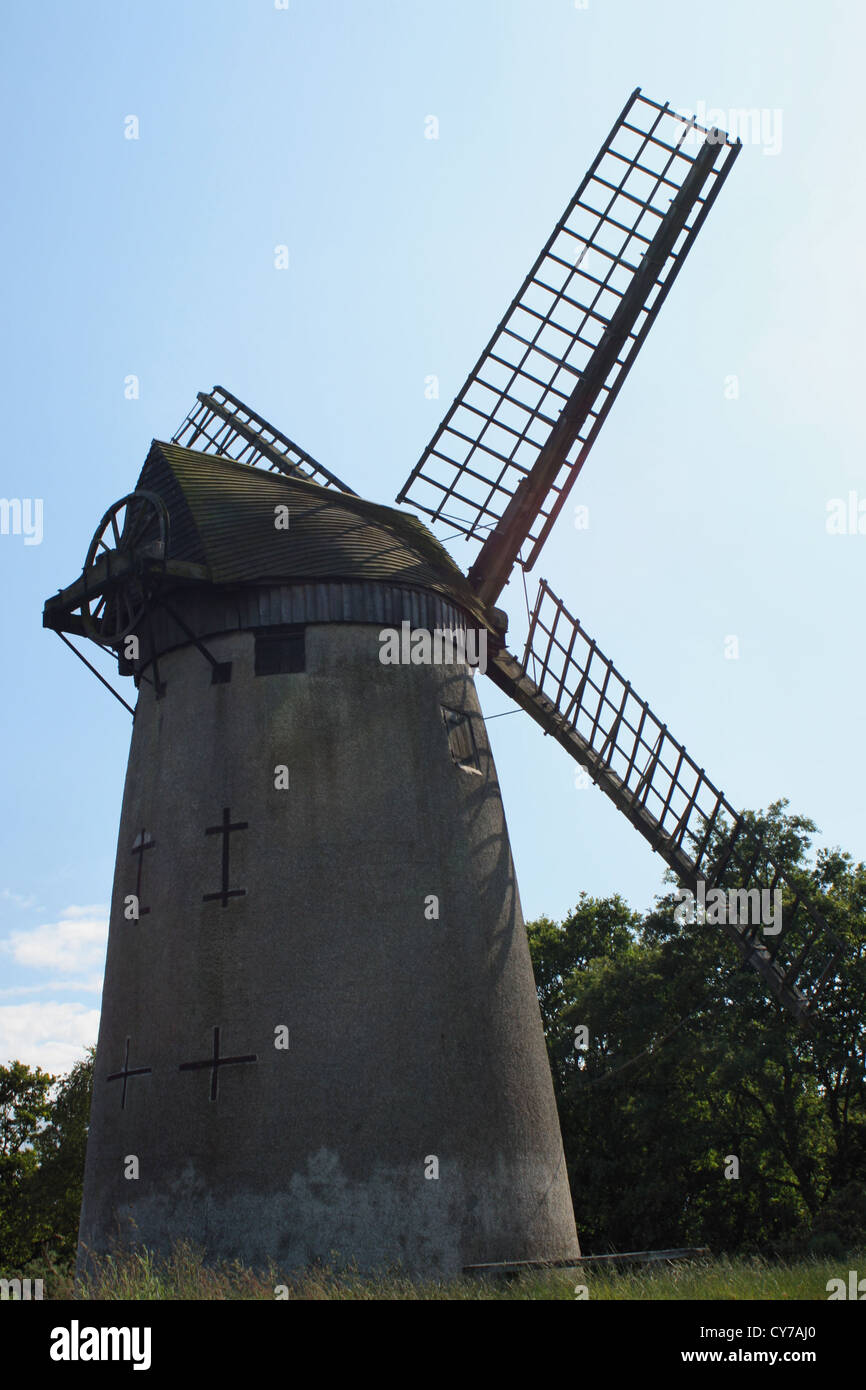 Bidston Windmill sur la Péninsule de Wirral Banque D'Images