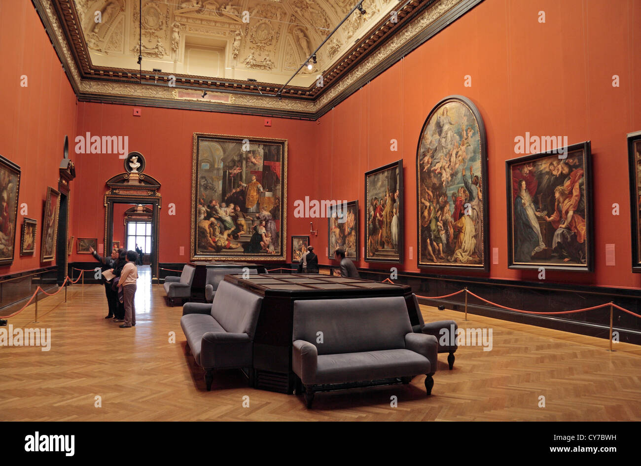 Peintures exposées dans le Kunsthistorisches Museum (Musée de l'histoire de l'Art) à Vienne, Autriche. Banque D'Images
