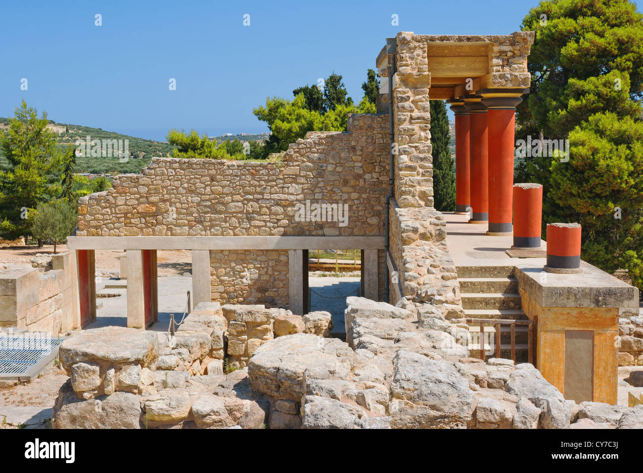 Palais de Knossos. Crète, Grèce Banque D'Images