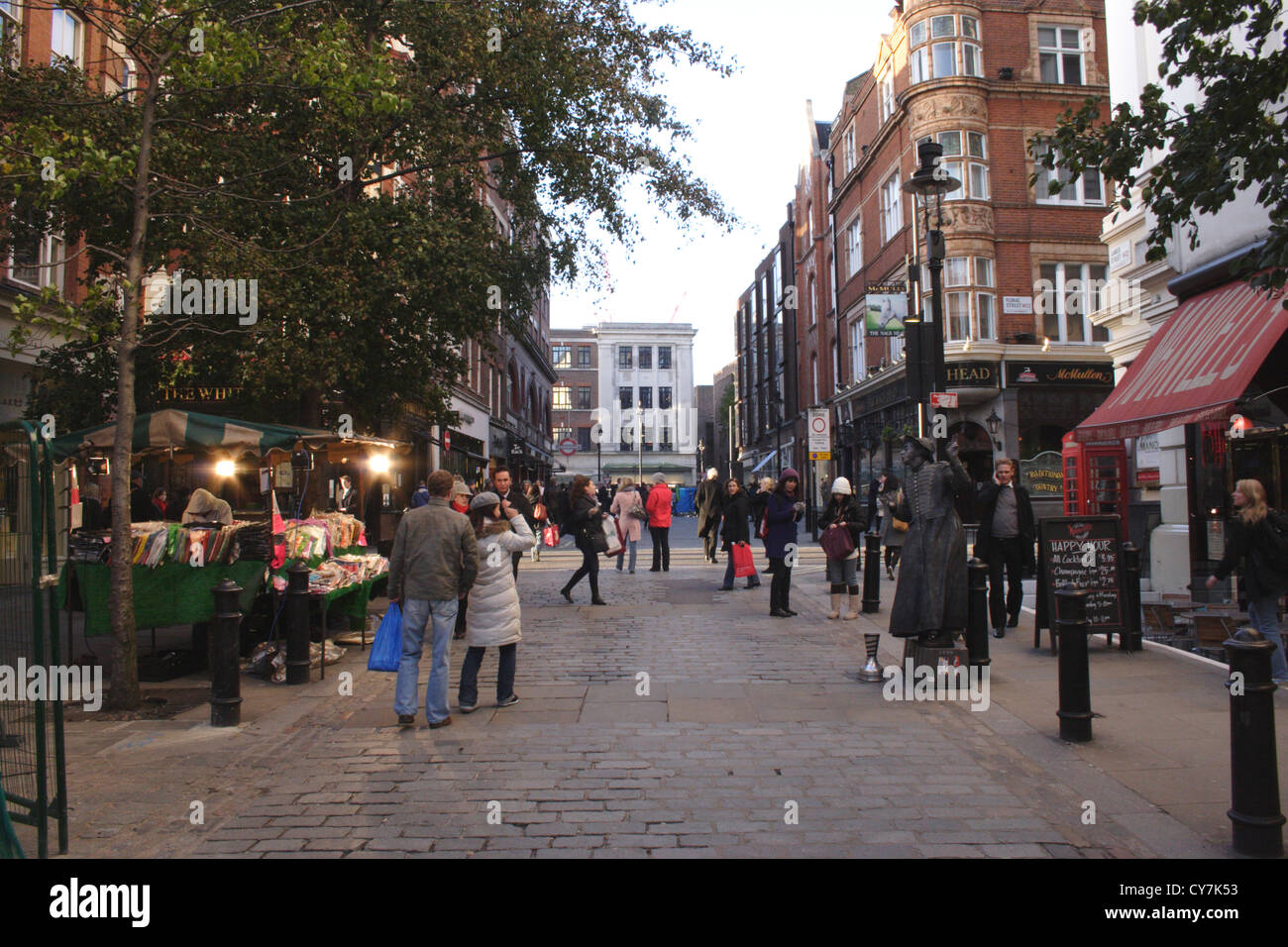 Scène de rue James street Covent Garden London Banque D'Images