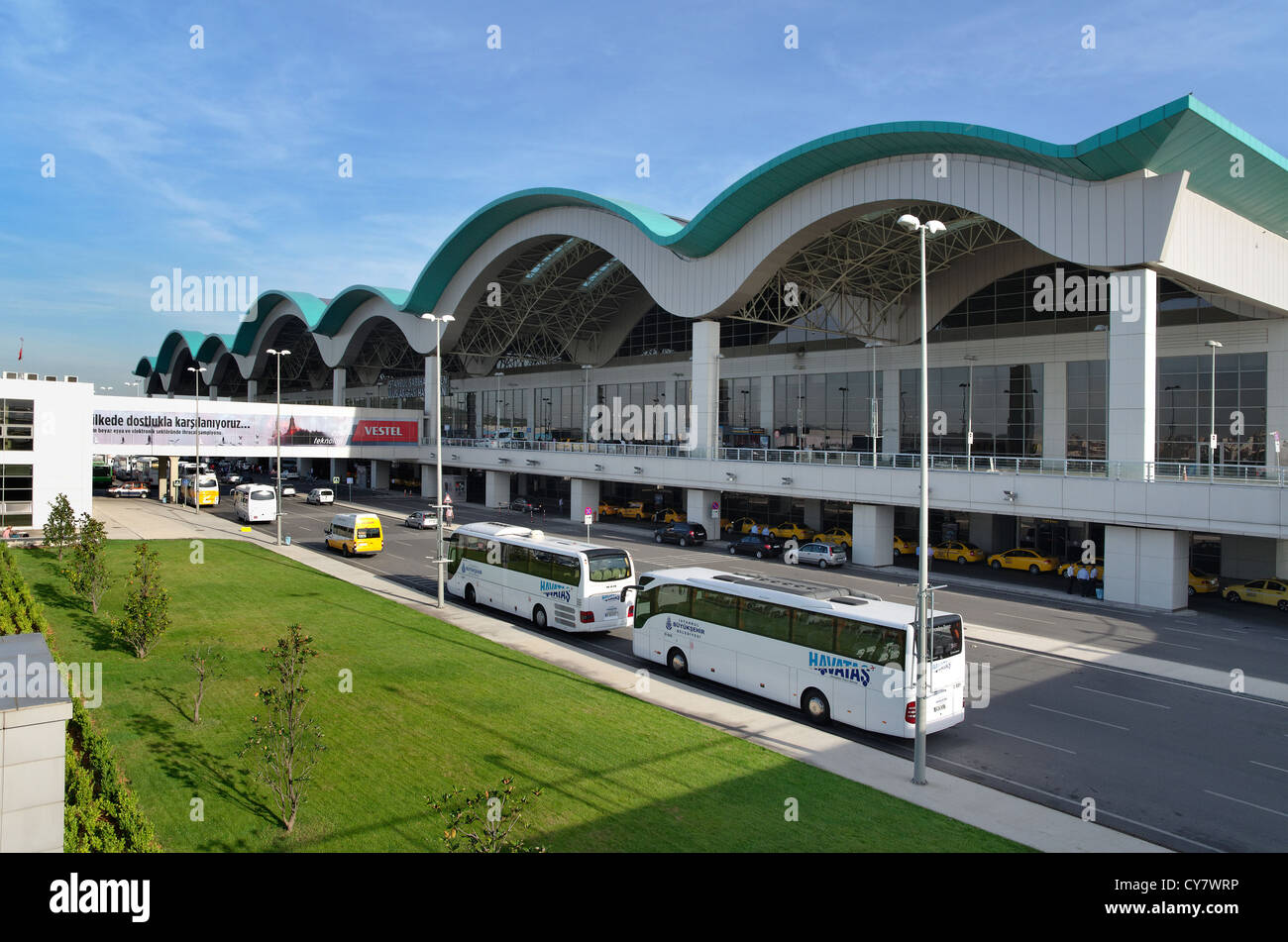 L'aéroport Sabiha Gokcen (SAW), à Istanbul, en Anatolie, Turquie. Banque D'Images