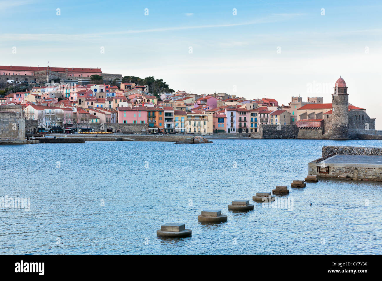 Collioure - petite ville du sud de la France Banque D'Images