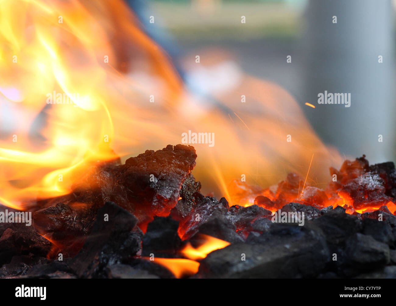 Close up of fire Banque D'Images