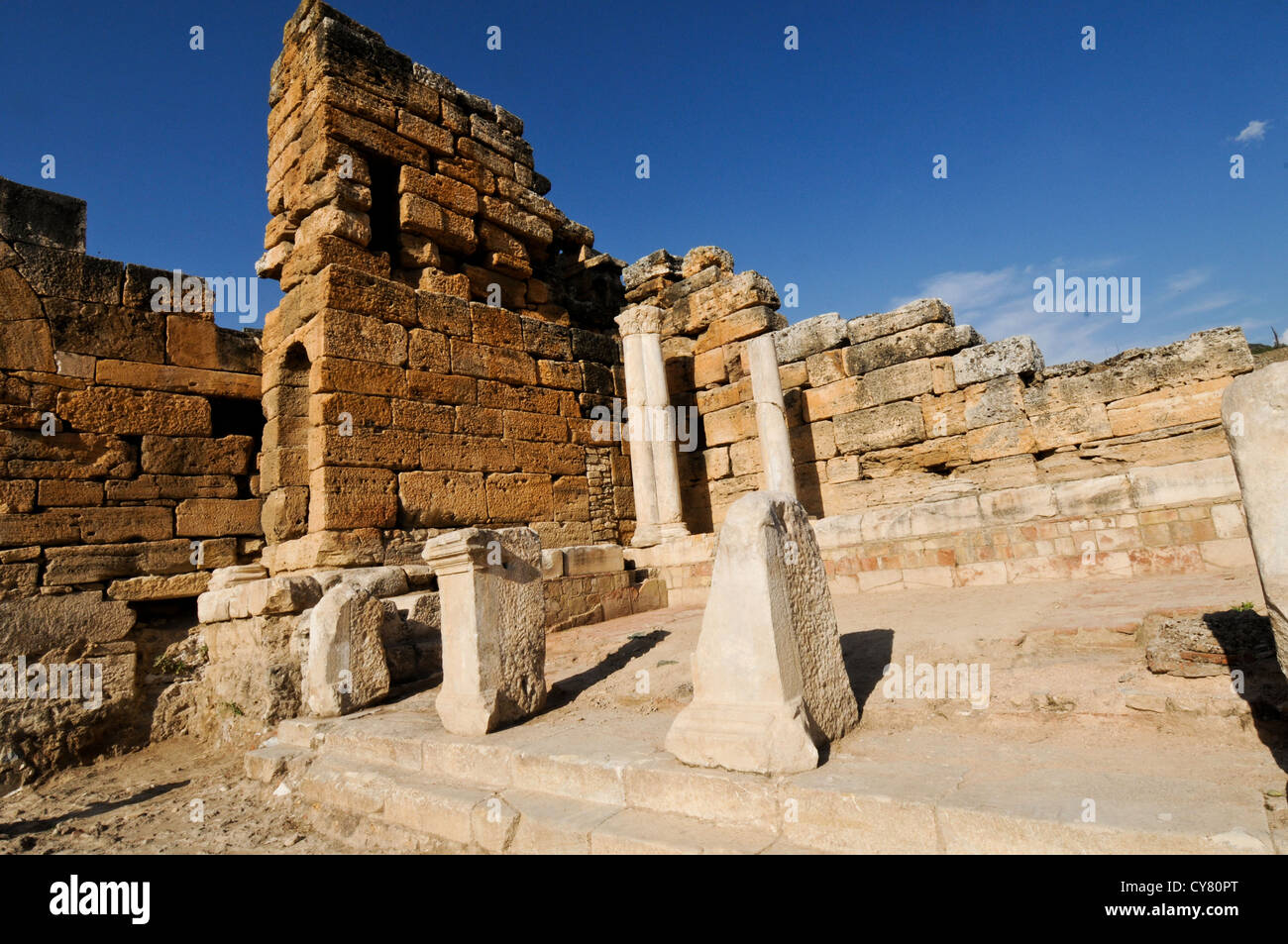 Hiérapolis, Le Greco Romains ville sacrée ruines,Turquie 2012 Banque D'Images