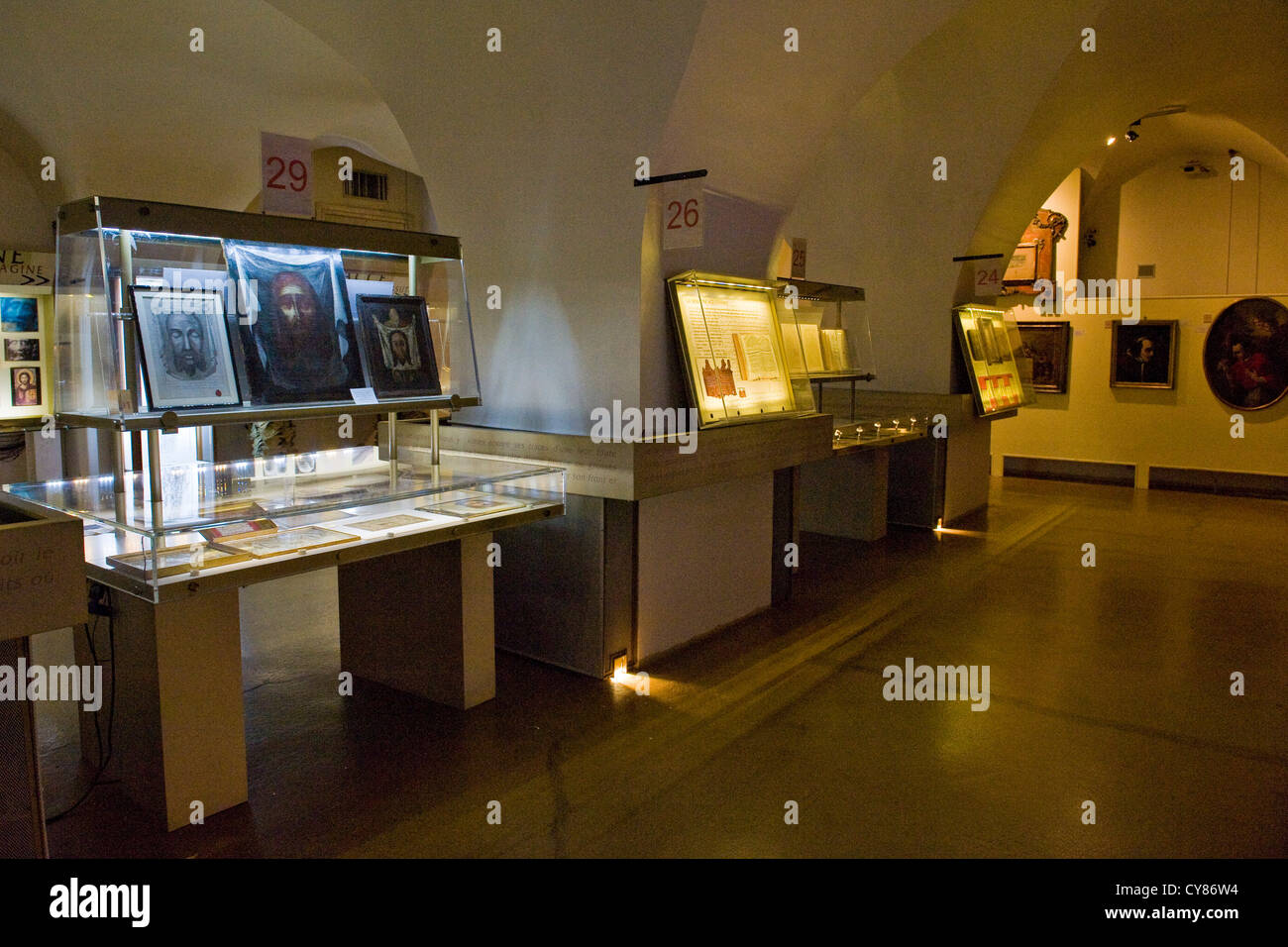 L'Italie, Piémont, Turin, Musée du Saint Suaire Banque D'Images