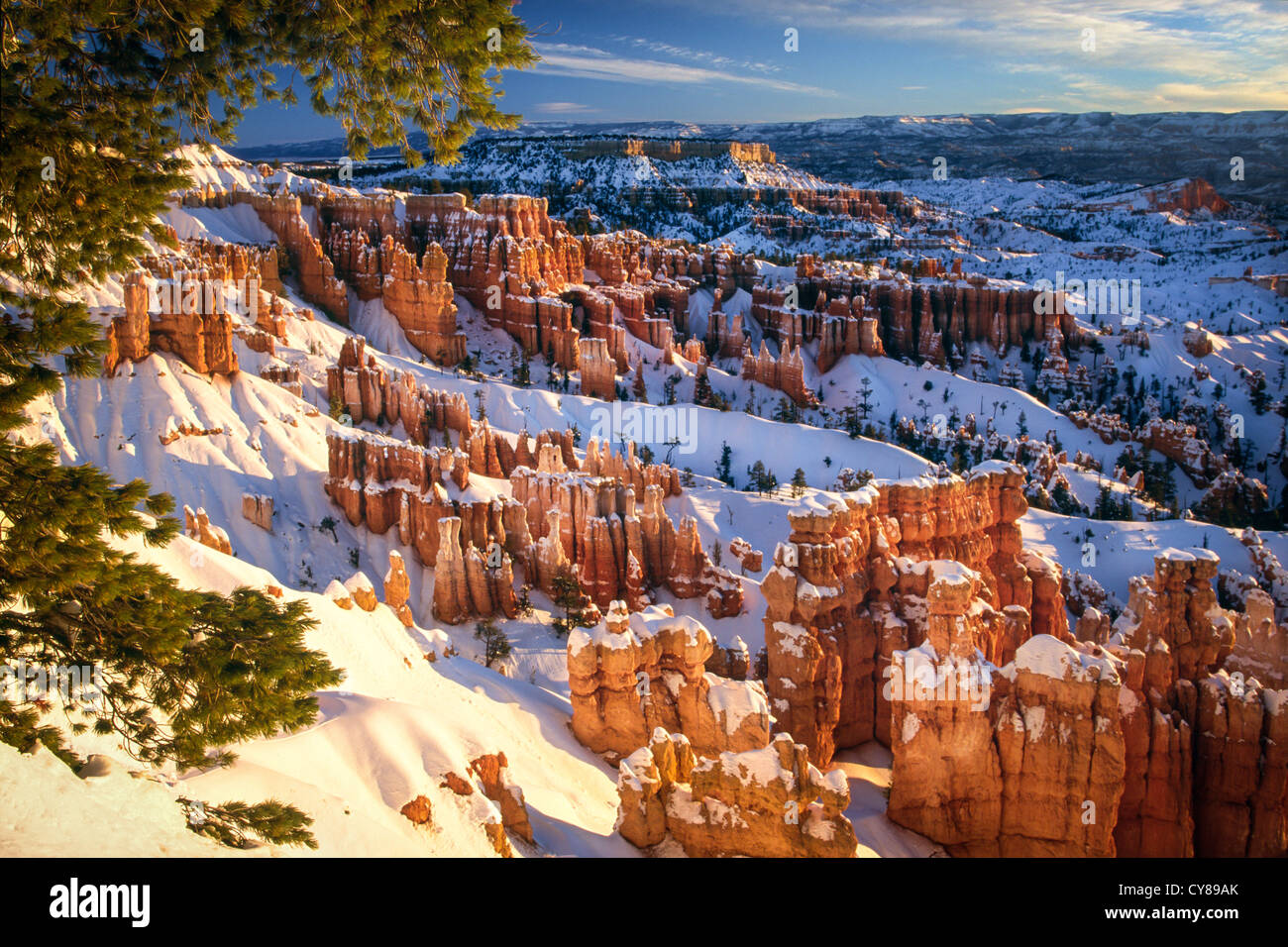 Sunset Point dans le Parc National de Bryce Canyon dans l'Utah du sud Banque D'Images