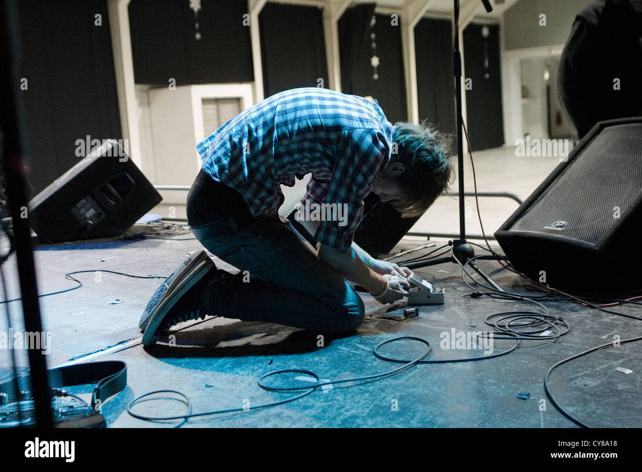 Rock Band jouant Banque D'Images