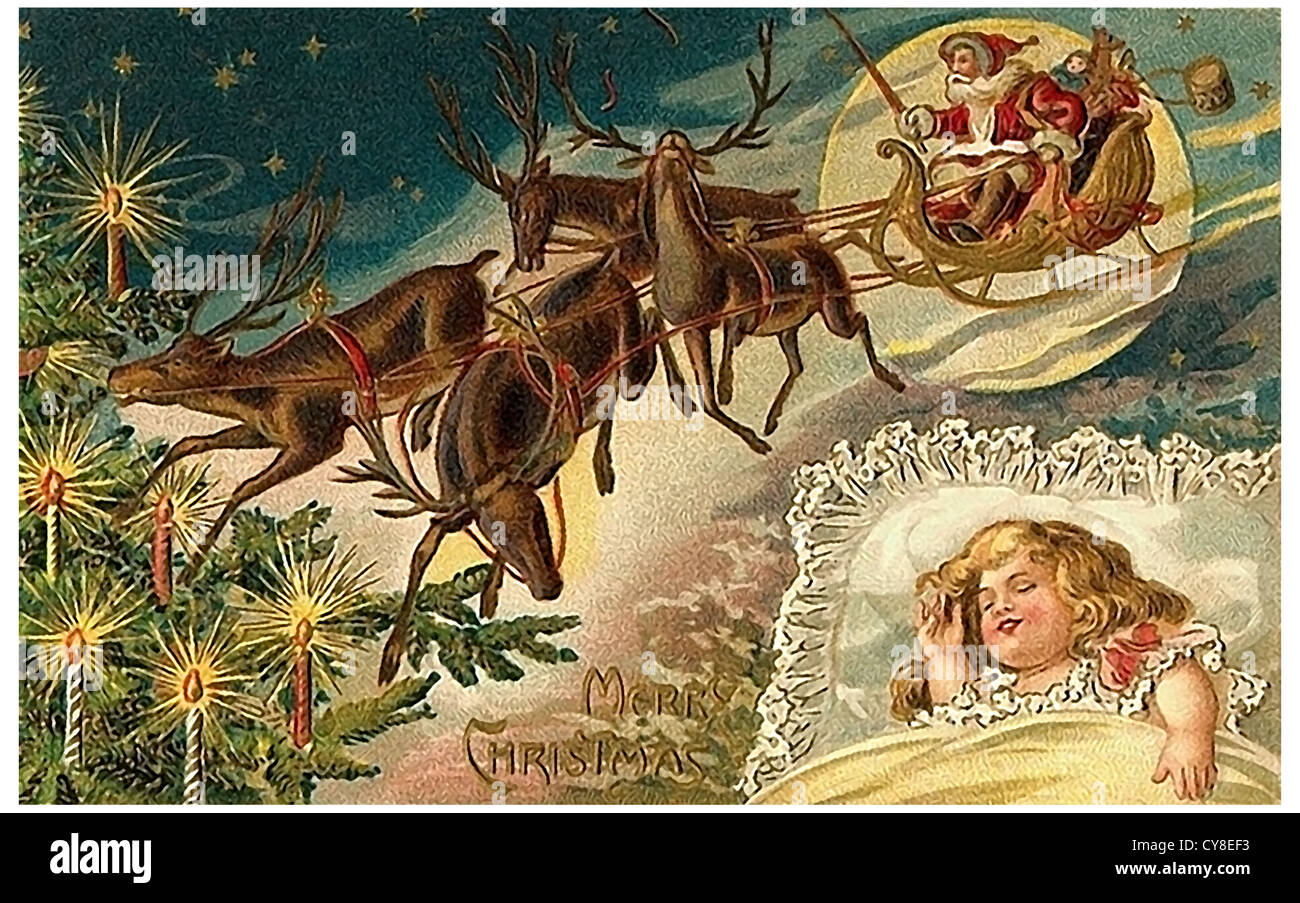 Rêves de Santa Claus Banque D'Images