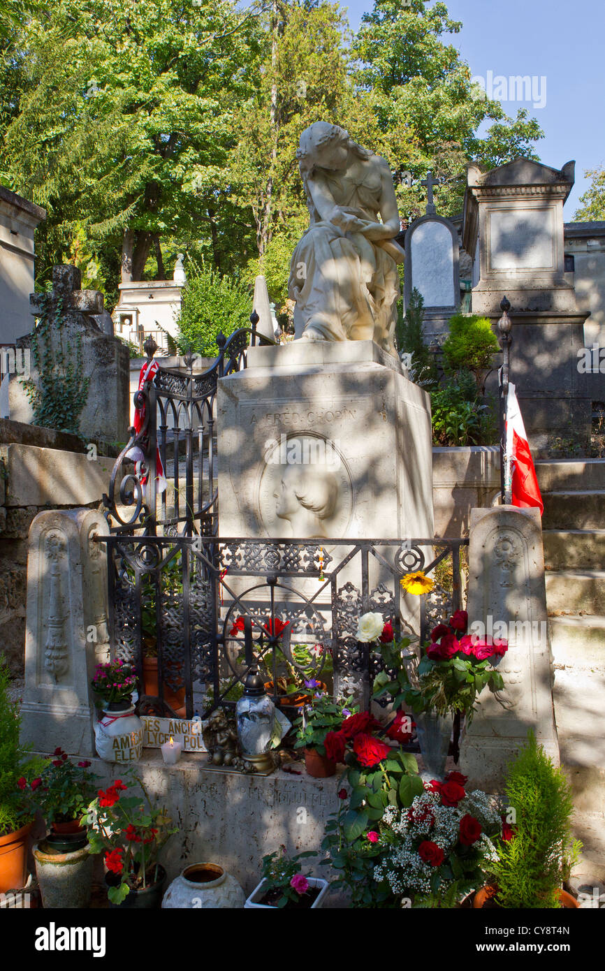 Cimetière du Père-Lachaise Banque D'Images