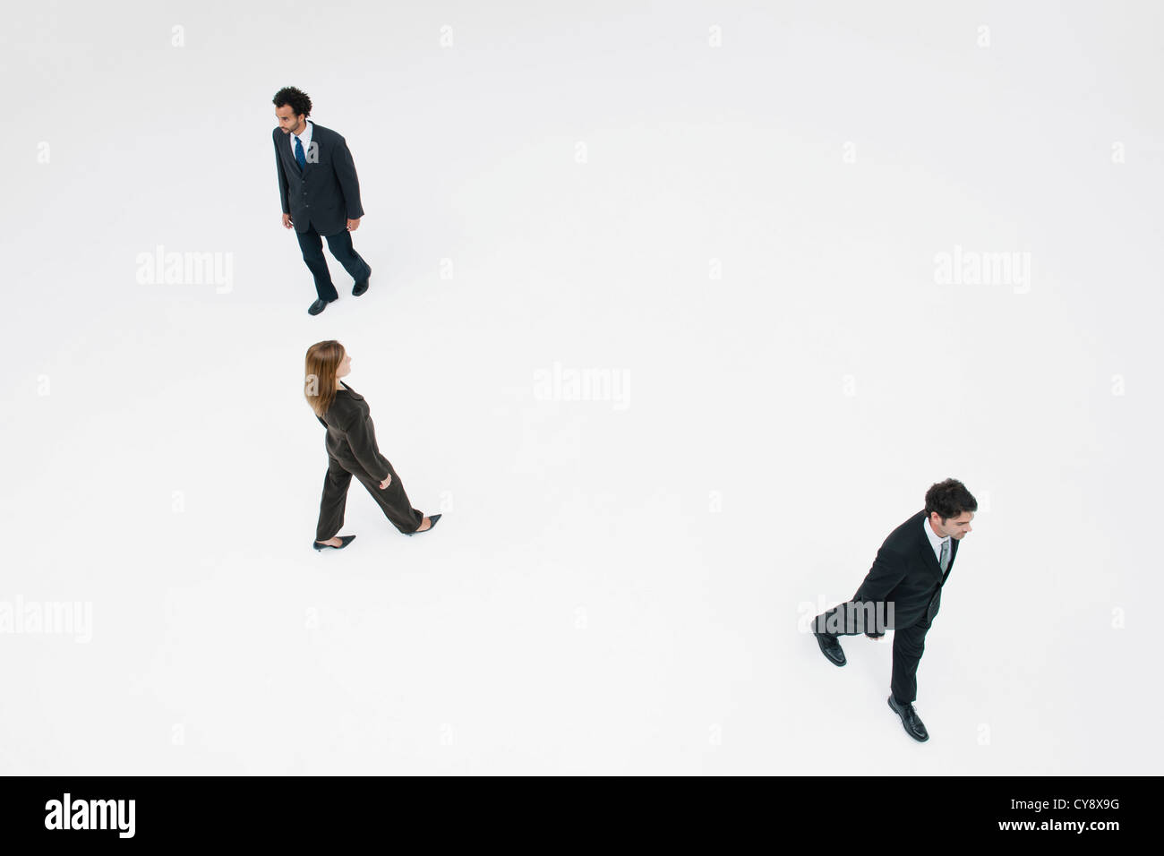 Les professionnels en déplacement d'affaires Banque D'Images