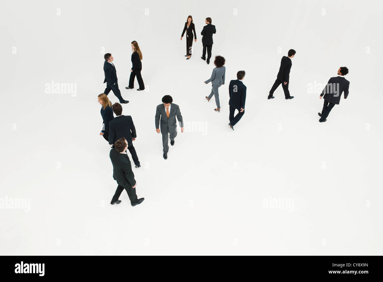 Les professionnels en déplacement d'affaires Banque D'Images