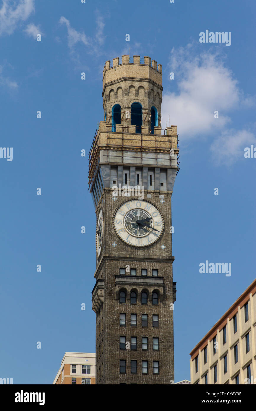 Bromo Seltzer clock tower Baltimore Maryland Banque D'Images