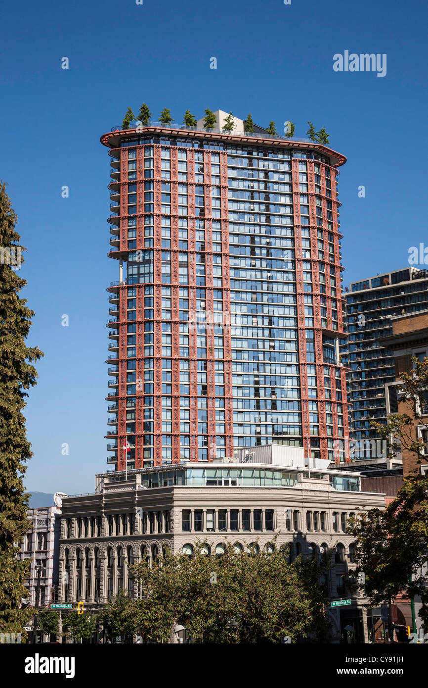 Cityscape at Place de la Victoire, Vancouver, Canada Banque D'Images