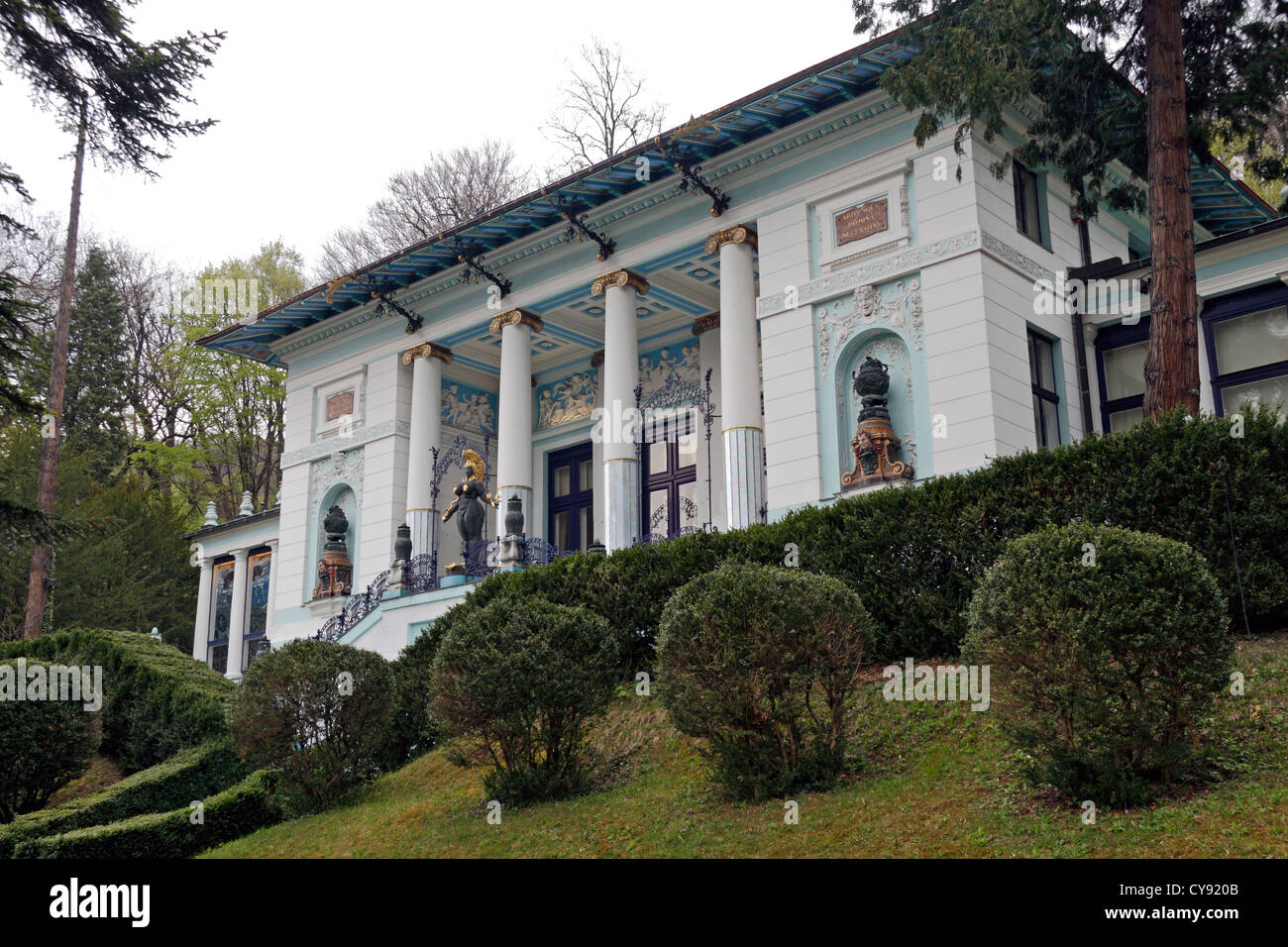 Le musée Ernst Fuchs (Otto Wagner Villa I), Hüttelbergstrasse 26, Vienne, Autriche. Banque D'Images