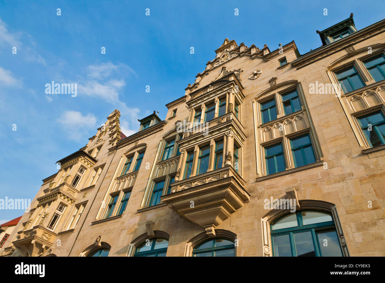 Avant, MAISON DE COMMERCE, LA COLÈRE Square, centre historique, Erfurt, Thuringe, Allemagne Banque D'Images