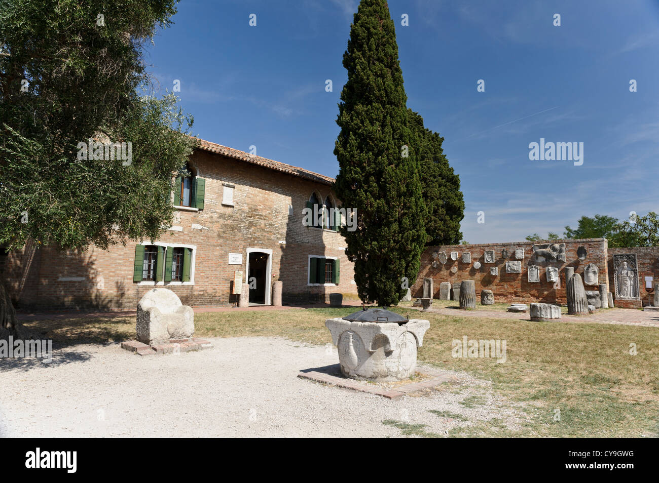 Torcello Museum, Torcello, Venise, Italie. Banque D'Images