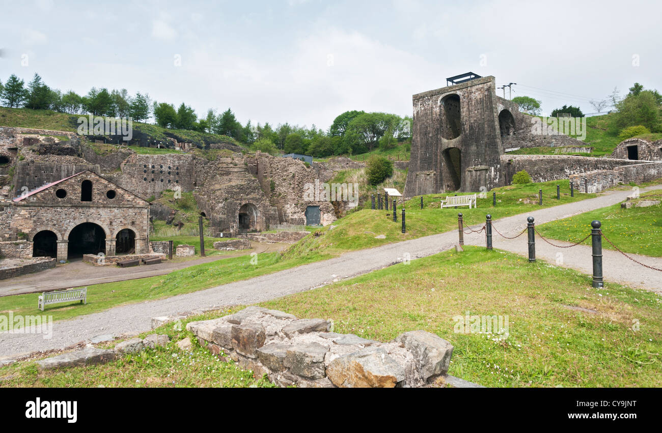 Le Pays de Galles, monde Blaenavon Herirtage Site, Iron Works, exploité au début des années 1900 à 1789 Banque D'Images
