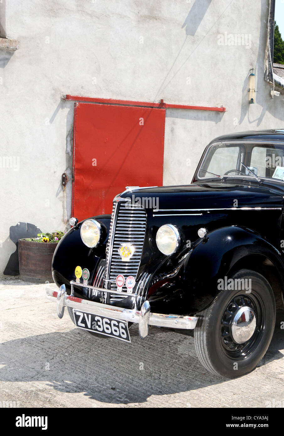 Hillman Minx voiture noire Banque D'Images