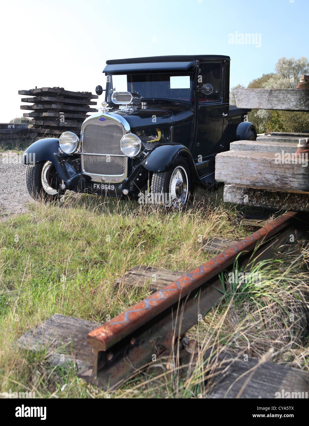 Ford flat back hot rod Banque D'Images