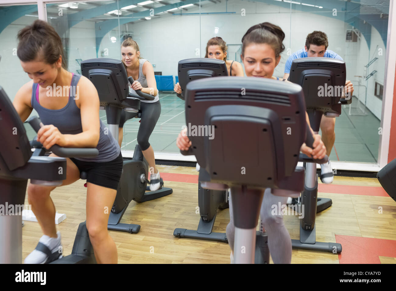 De spinning en action Banque D'Images