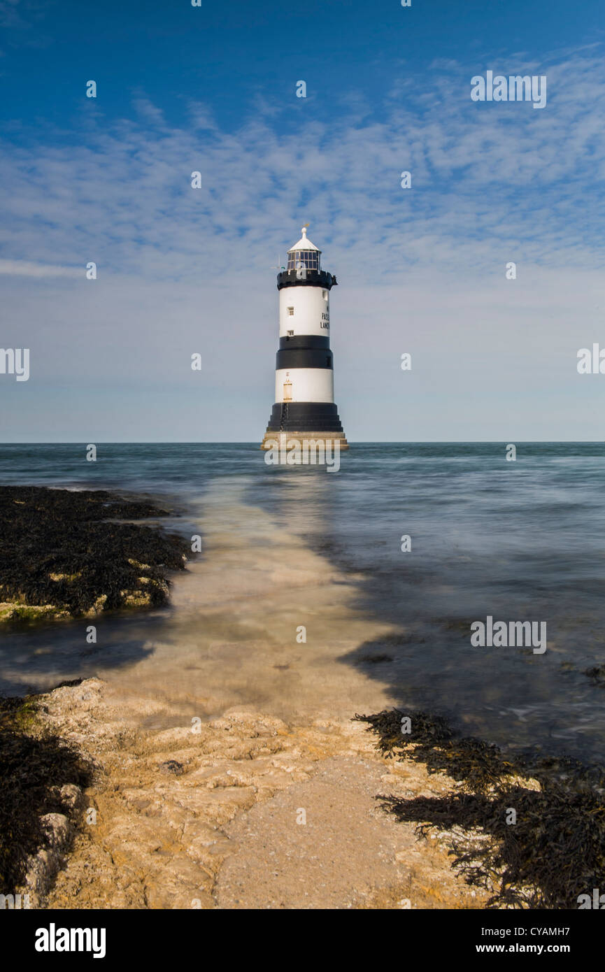 Penmon Lightohouse, Anglesey Banque D'Images