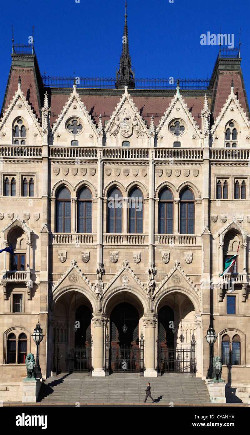 Hongrie, Budapest, le Parlement, Banque D'Images