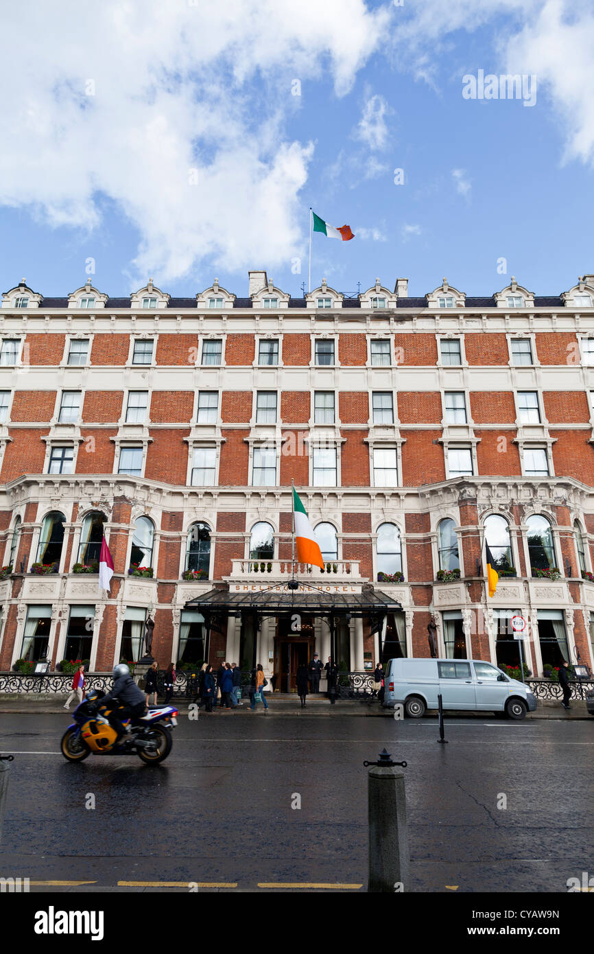 Le Shelbourne Hotel sur St Stephen's Green à Dublin, Irlande Banque D'Images