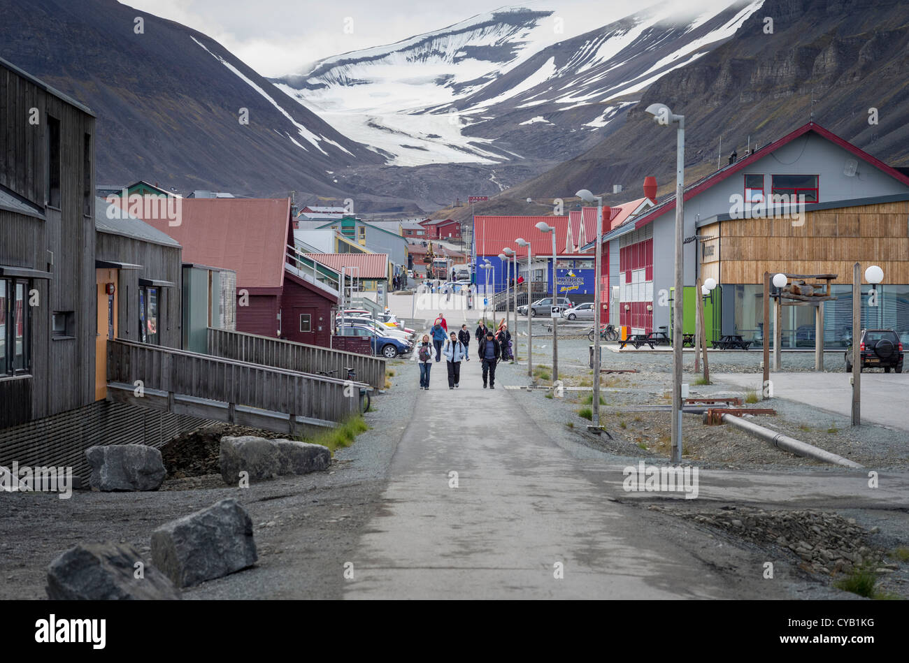 SPITSBERGEN Svalbard en Norvège Banque D'Images