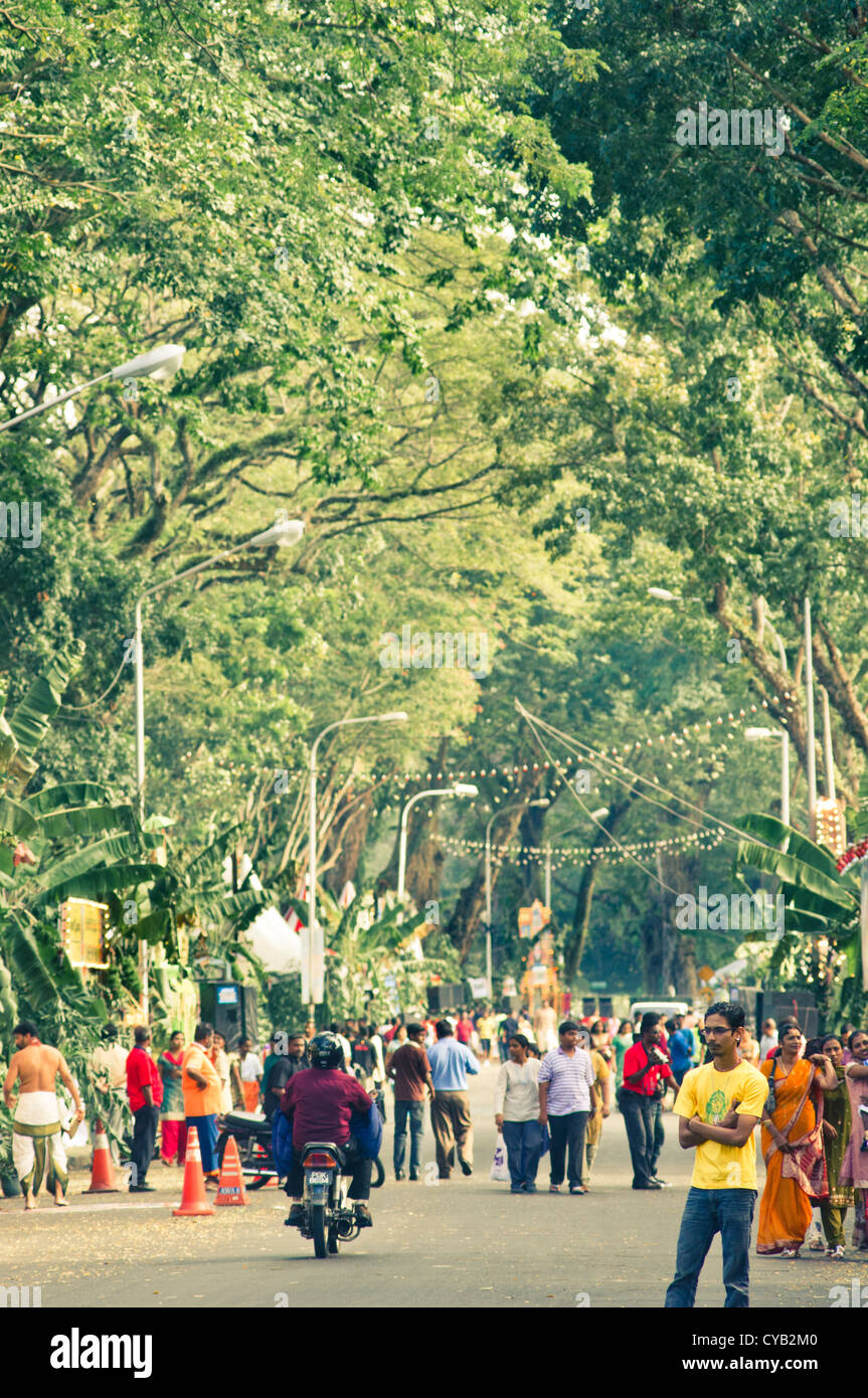 Festival Thaipusam, fête des hindous à Penang, Malaisie 2011. Banque D'Images