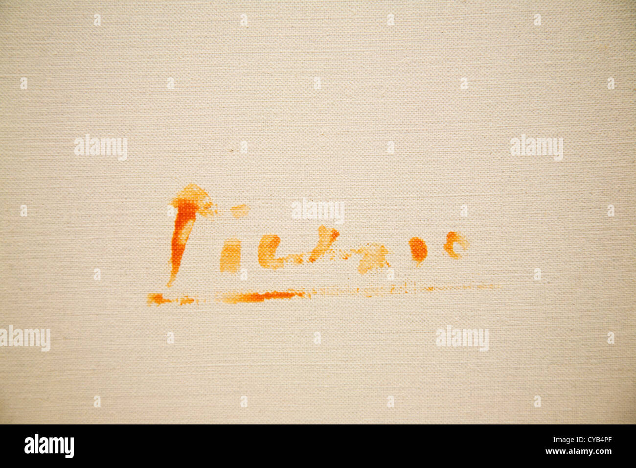 L'Europe, Suisse, Zurich, Kunsthaus, musée d'art, baiser, peinture de Pablo Picasso, 1969, la signature de Pablo Picasso Banque D'Images