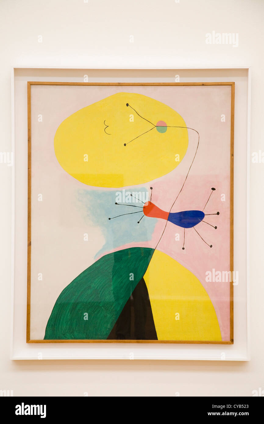 L'Europe, Suisse, Zurich, Kunsthaus, musée d'art, portrait III, la peinture de Joan miro, 1938 Banque D'Images