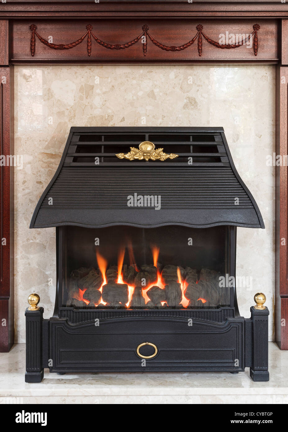 Foyer au gaz, UK Banque D'Images