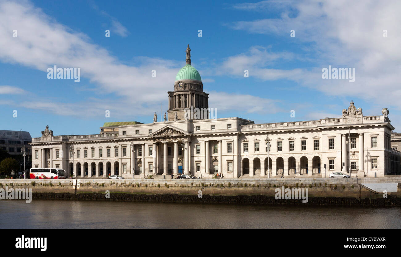 Le Custom House, Dublin, Irlande Banque D'Images