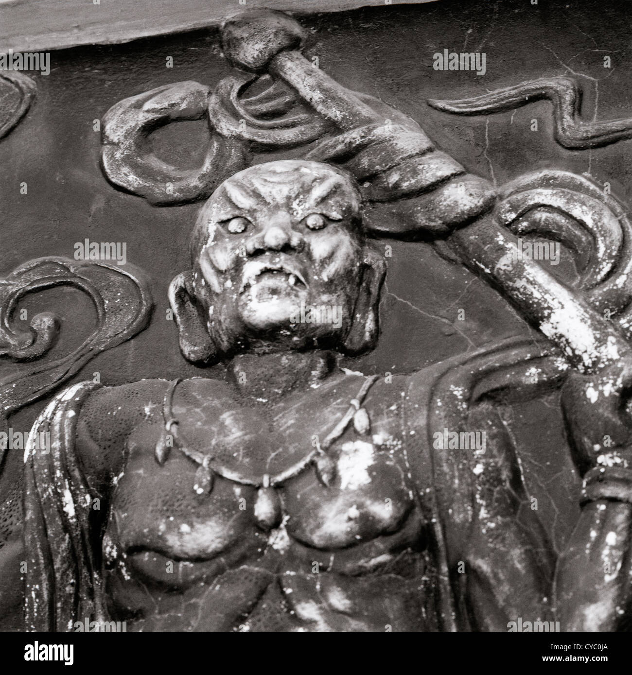 La photographie de voyage - art sculpture sinistre à Hoi An au Vietnam en Asie du Sud-Est Extrême-Orient. Religion religieux Banque D'Images La photographie de voyage - art sculpture sinistre à Hoi An au Vietnam en Asie du Sud-Est Extrême-Orient. Religion religieux Banque D'Images