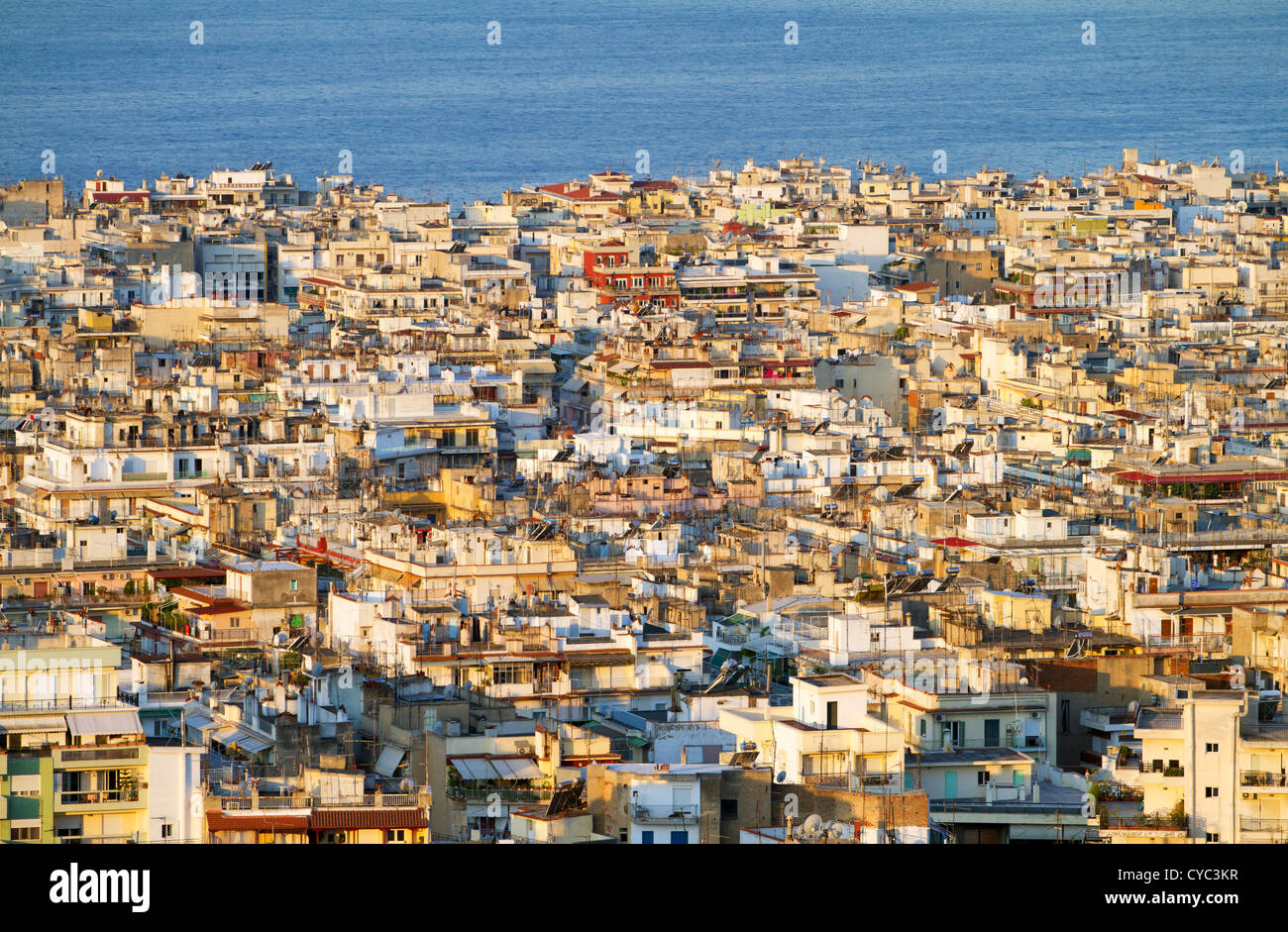 Vue aérienne de Thessalonique, Grèce Banque D'Images