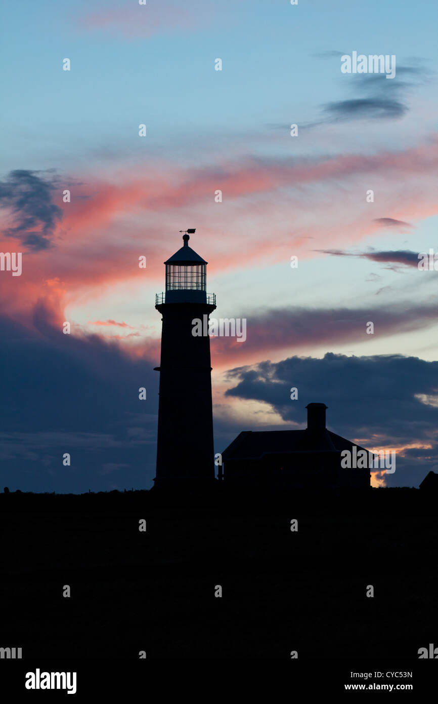 L'ancien phare phare, Lundy Banque D'Images