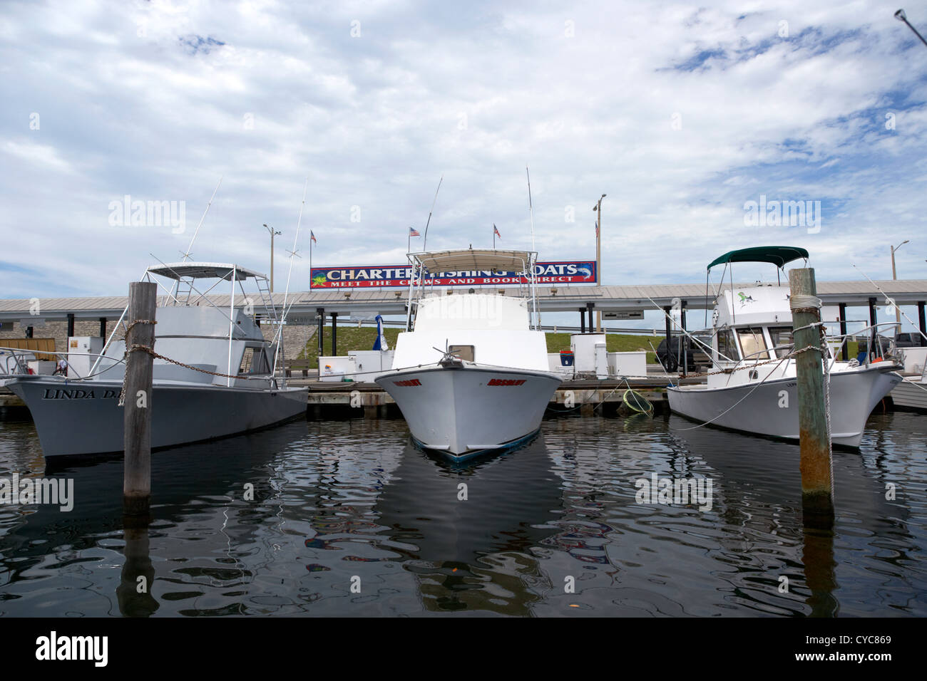 La location de bateaux de pêche bateau ligne city marina key west florida usa Banque D'Images