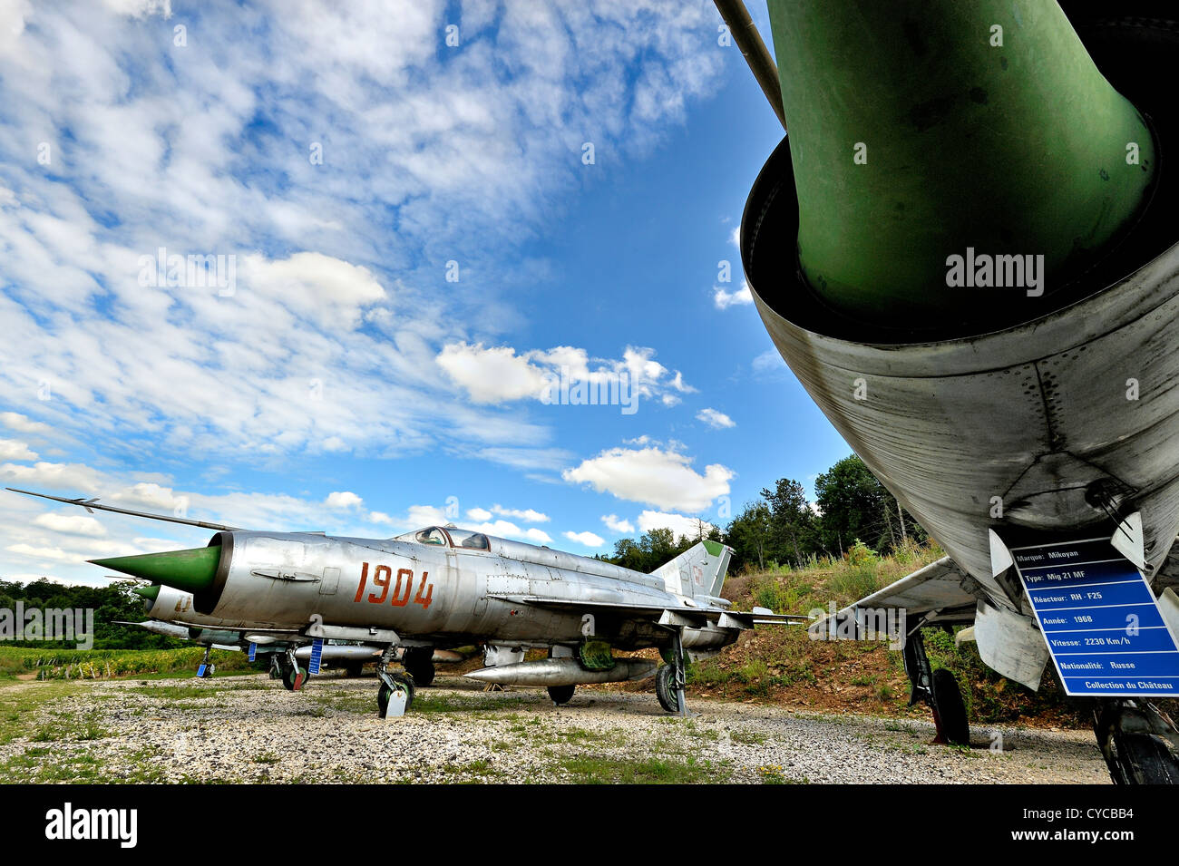 MIG fighters collection au château de Savigny les Beaune, bourgogne, france. Banque D'Images